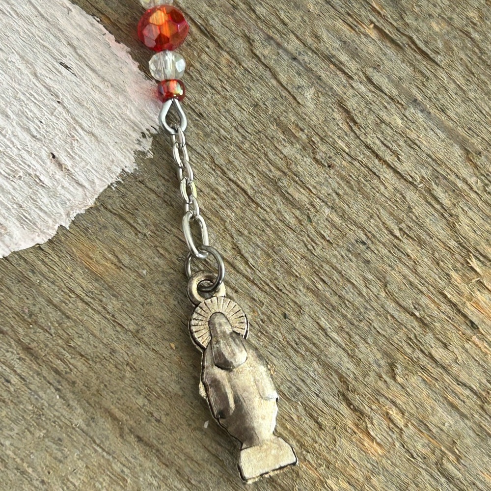 4/$100 ROSARY Red Beaded Religious bracelet - Picture 4 of 5